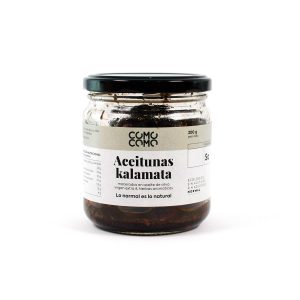 Aceitunas kalamata ecológicas con hierbas aromáticas