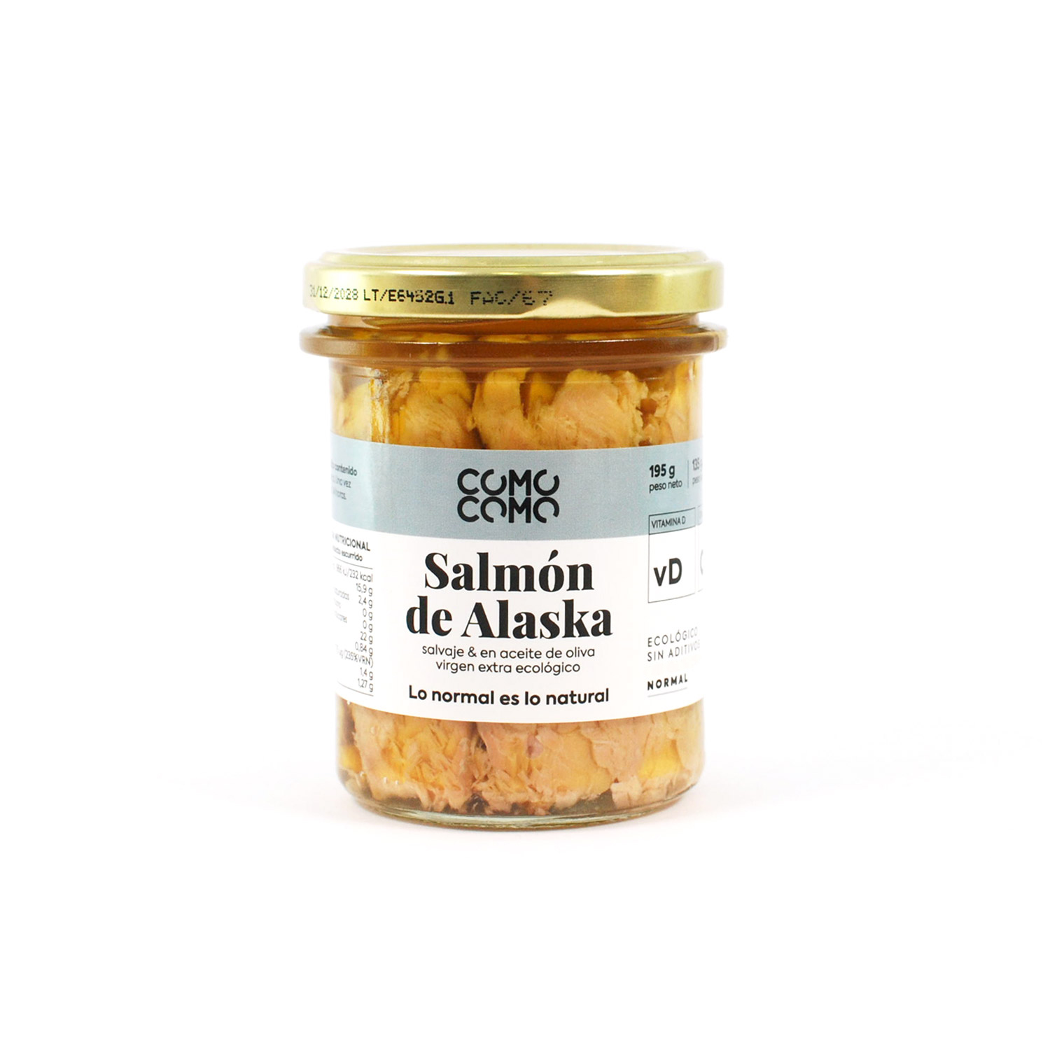 Salmón salvaje de Alaska en aceite de oliva virgen extra ecológico
