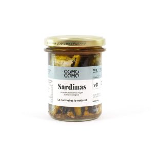 Sardines en oli d'oliva verge extra ecològic