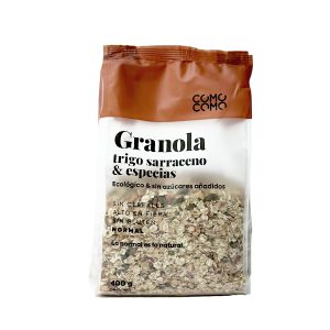 Granola de trigo sarraceno ecológica con especias