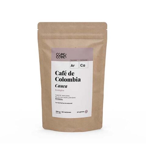 Café mono origen con cafeína en grano 250g ecológico