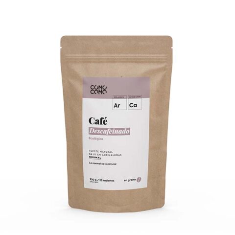 Café mono origen descafeinado en grano 250g ecológico