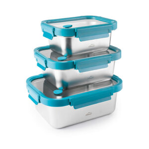 Set 3 recipientes rectangulares