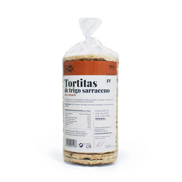 Tortitas de trigo sarraceno con romero; tu base para almuerzos